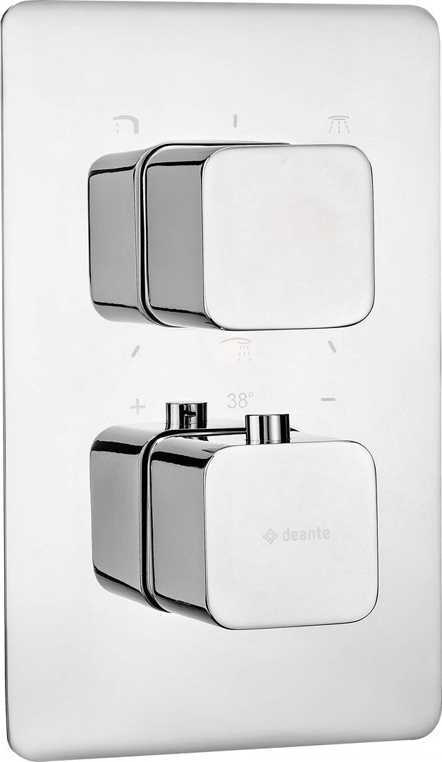 Deante Concealed Thermostatic Shower Fitting Chrome BXY0ECT