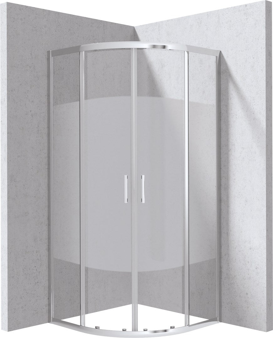 deante Kabina Prysznicowa Półokrągła 90x90 cm - Wzór Pas | Model KYP_0E99P