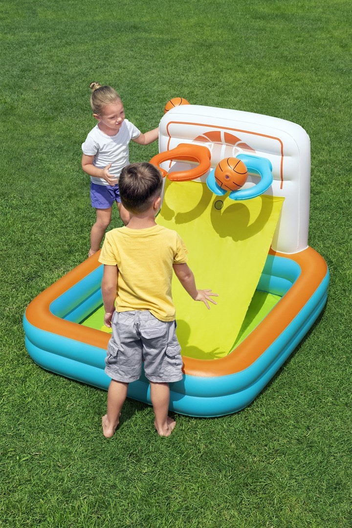 Bestway Kick ‘N Swish 3-in-1 Multi-Use Inflatable Ball Pit with 18 Play Balls