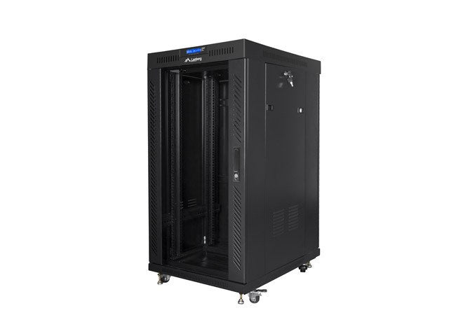 Lanberg FF01-6822-12BL 19-inch Freestanding Rack Cabinet 22U Black
