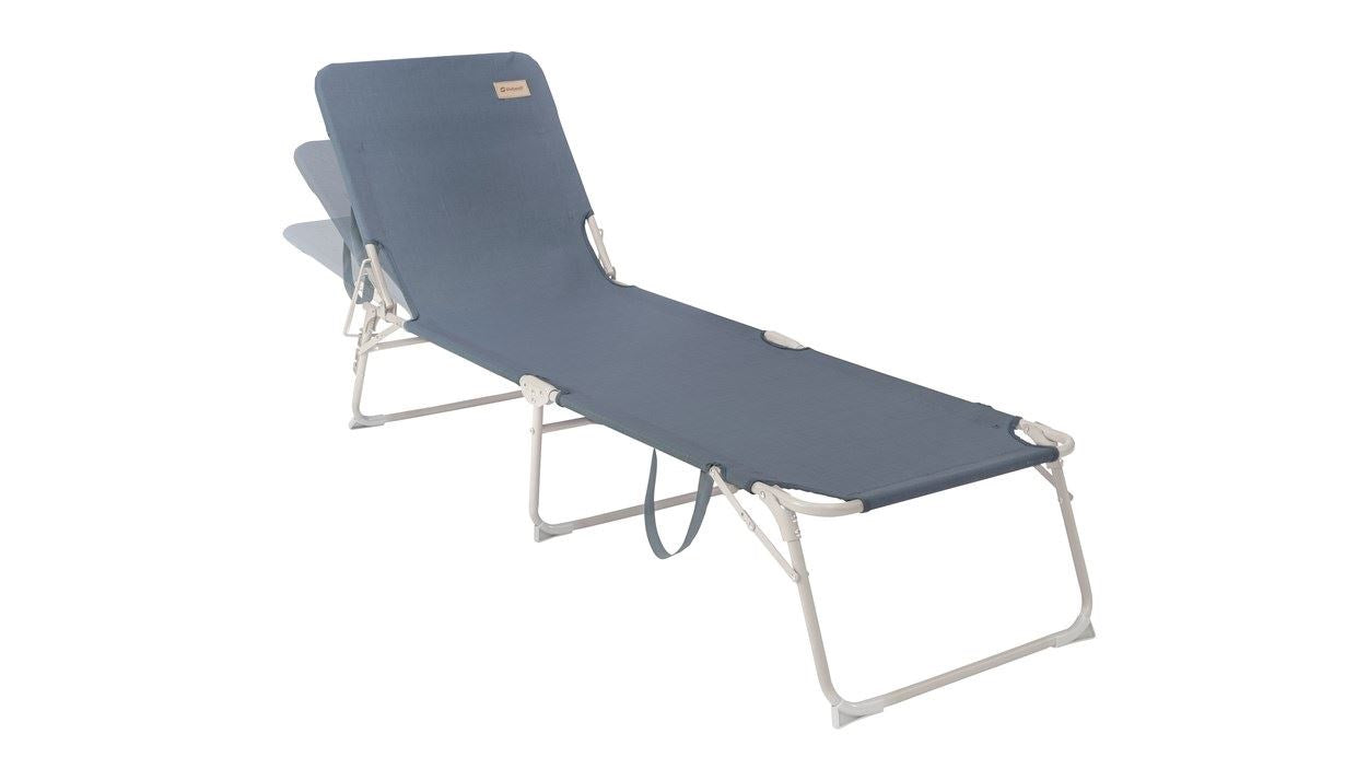 Outwell Tenby Camping Lounger with 3 Legs, Blue