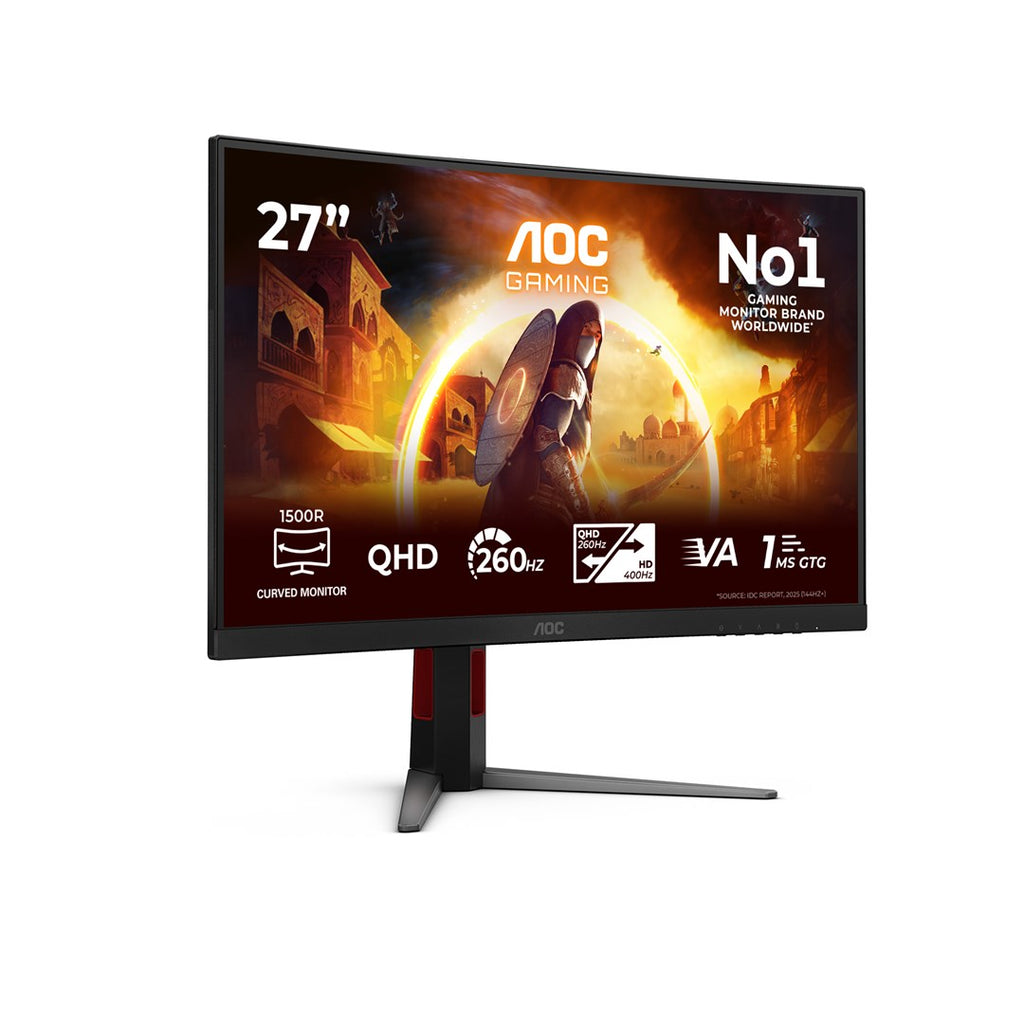 AOC G4 CQ27G4Z2P 27" Quad HD LCD Monitor Black, Red | Model 601264