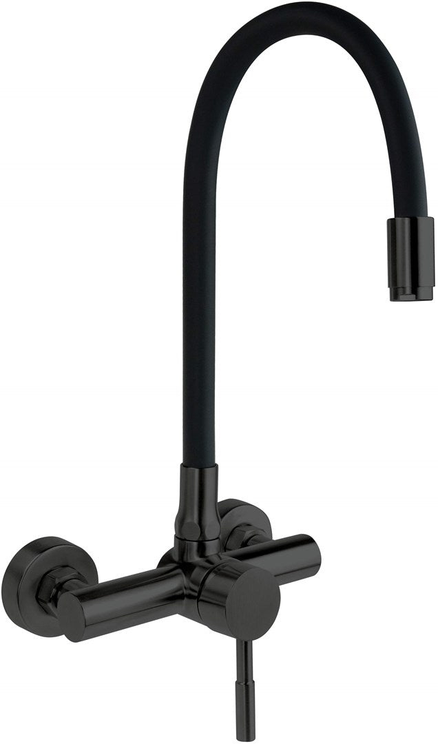 Deante Wall-Mounted Kitchen Faucet Bent Spout