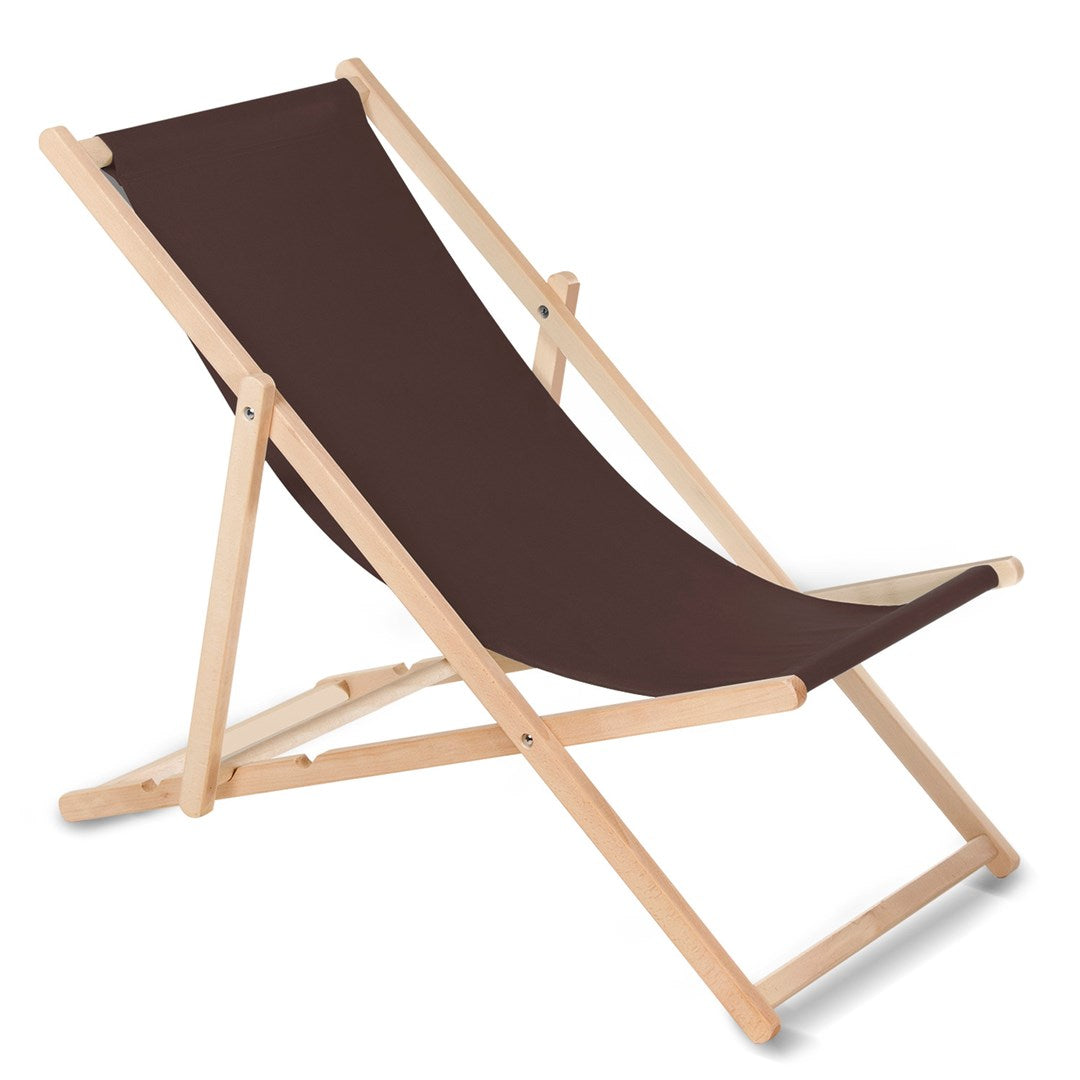 GreenBlue Classic Beech Lounger GB183M Melange Brown