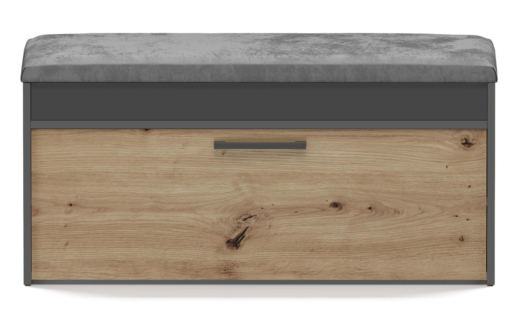 Topeshop PARMA SZAFKA ANT/ART shoe organizer Closed Anthracite  Oak