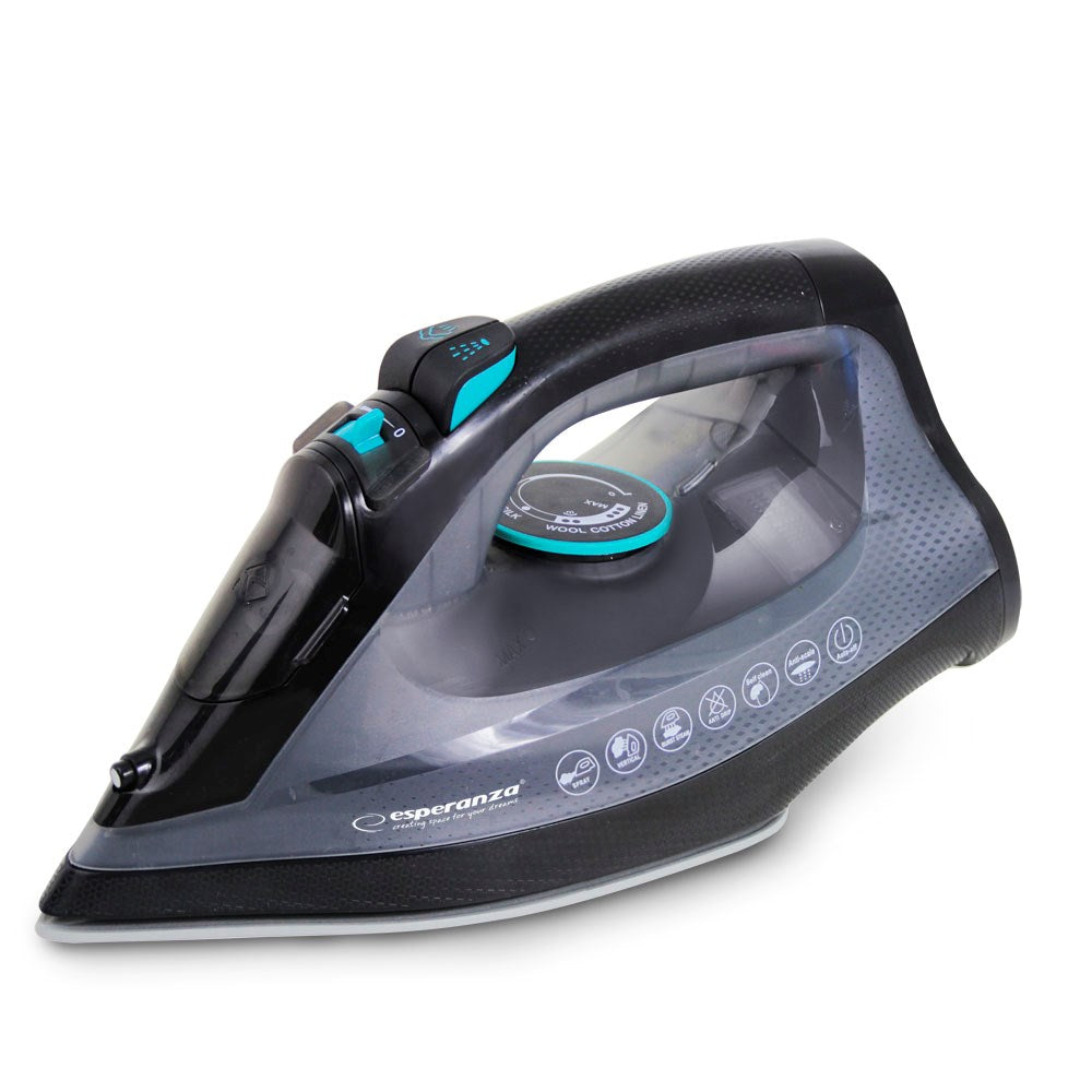Esperanza EHI010 Steam iron Ceramic soleplate Grey  Black 2600 W