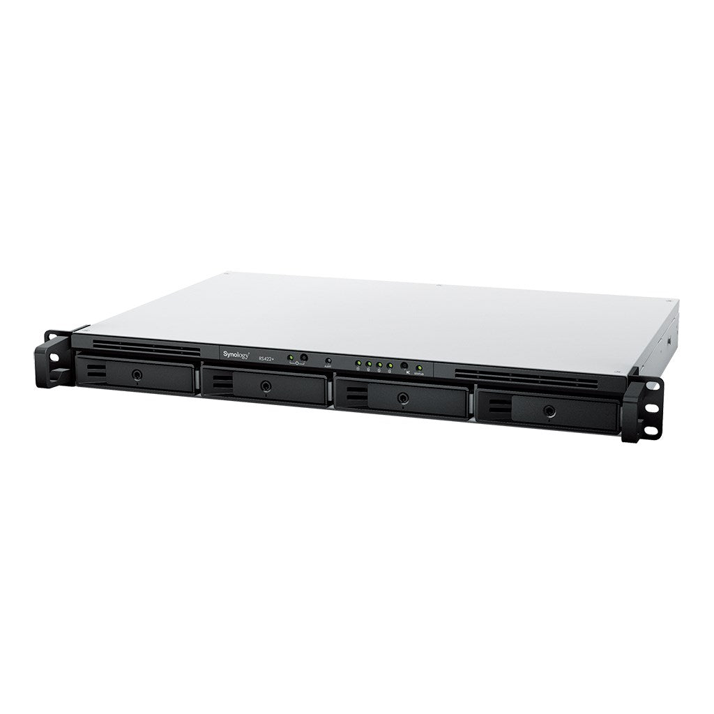 Synology RackStation RS422+ - NAS Server - 4 Bays - Rack Mountable - SATA 6Gb/s - RAID 0,1, 5,6, 10 - 2 GB RAM