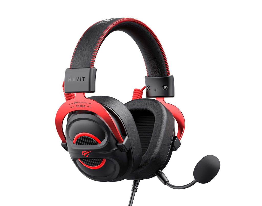 Havit H2002E Pro Headset Wired Gaming Black Red