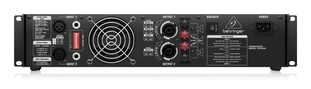 EP4000 Power Amplifier with ATR Technology - 4000 Watts EP2500