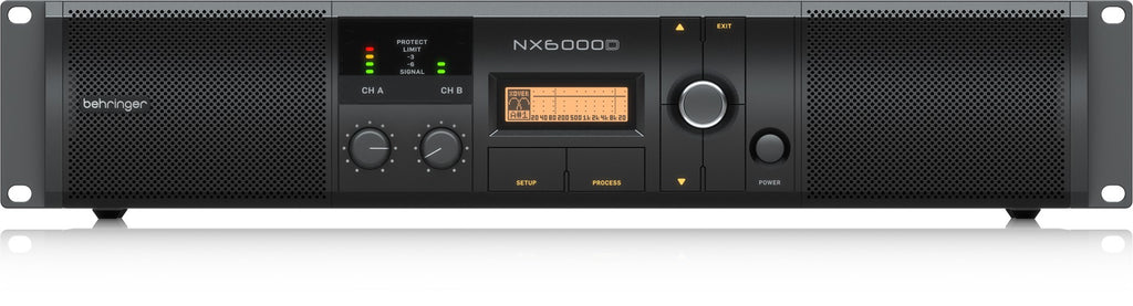 Behringer NX6000D Audio Amplifier - 2.0 Channels, 3000 Watts Power