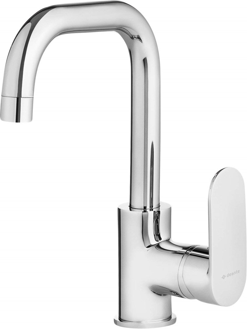Deante Basin Mixer Chrome-Plated Brass Single-Lever Automatic Drain 151mm Projection