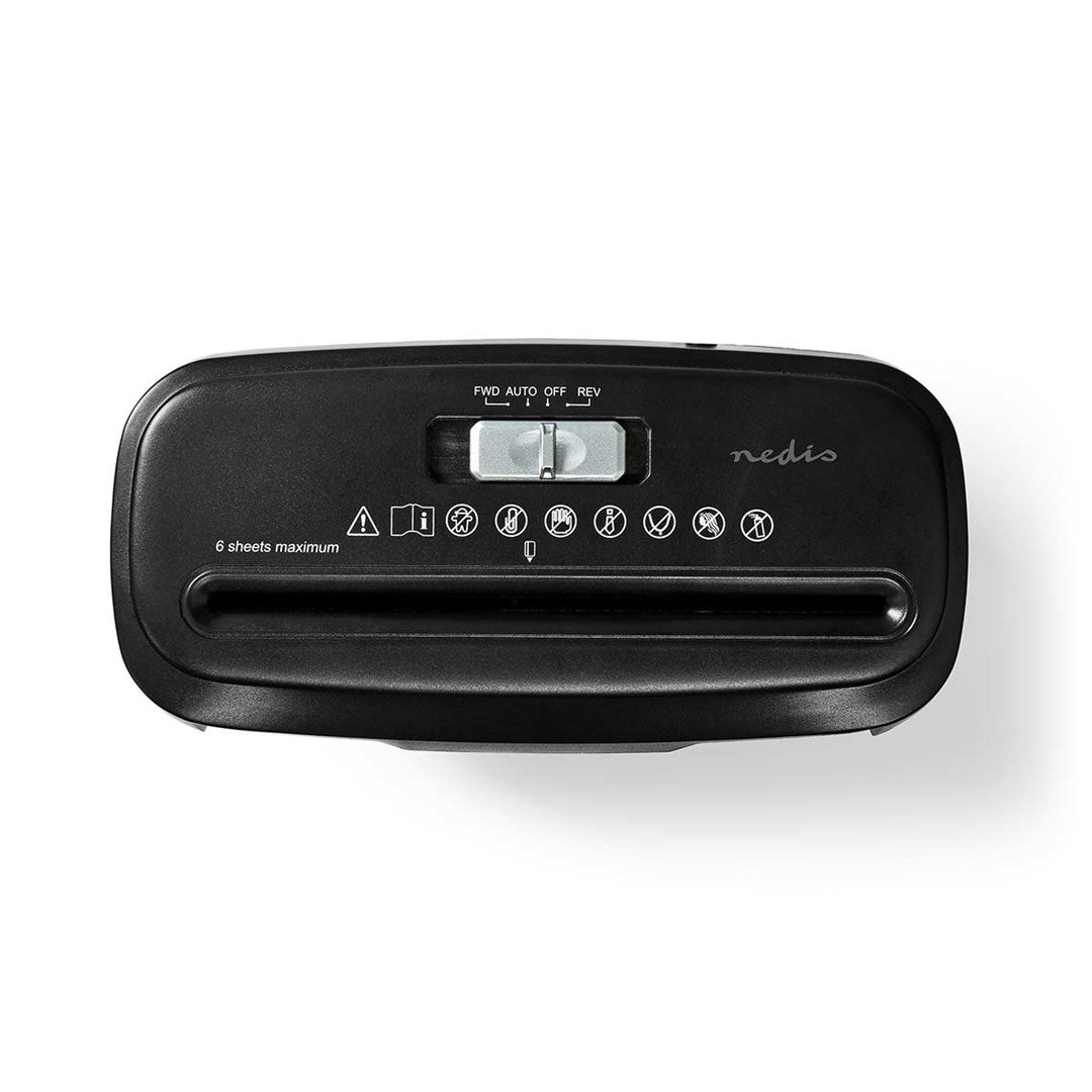 nedis Paper Shredder 10 L, Model PASH112BKA4, Black