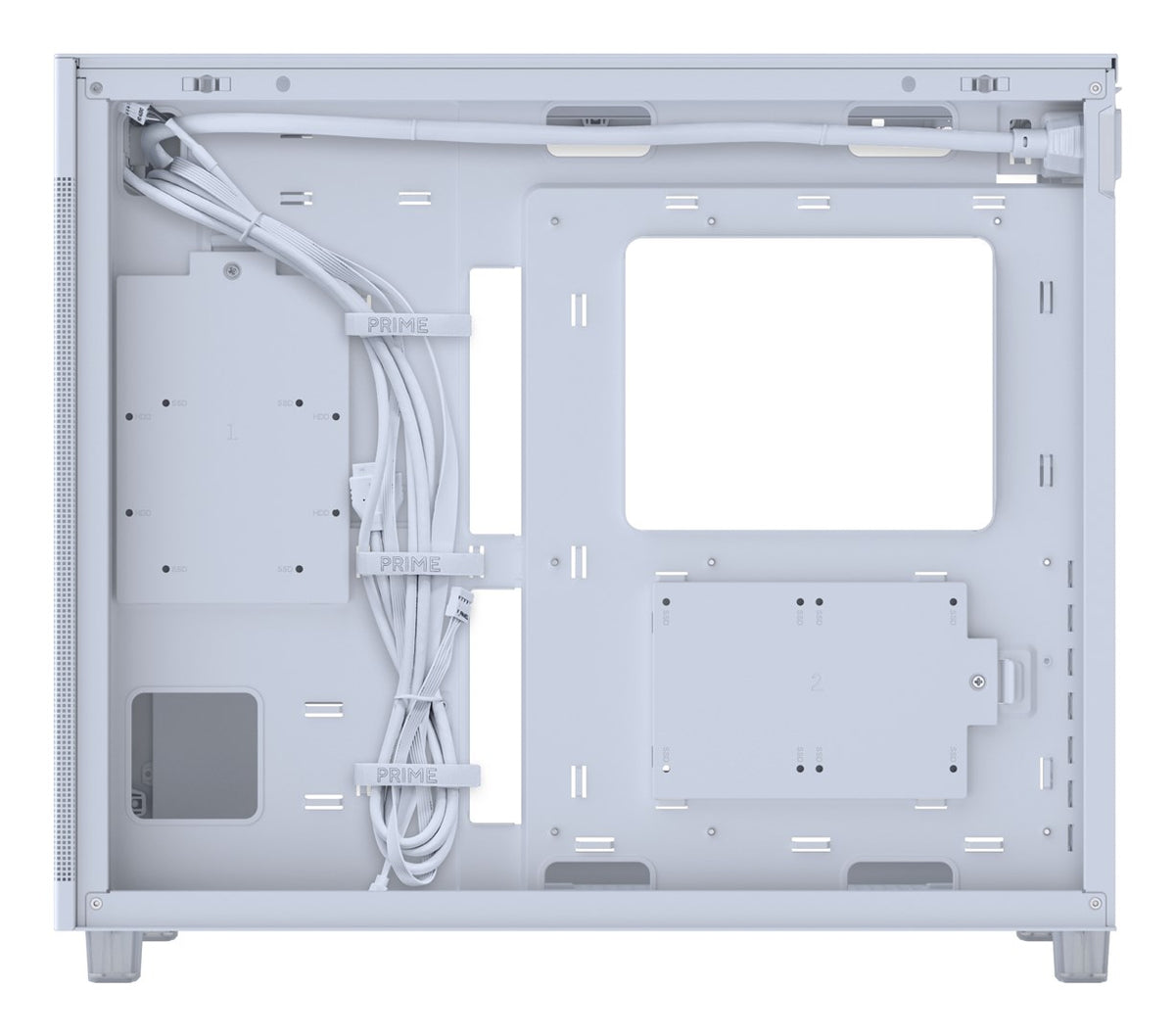 ASUS Prime AP303 Mesh ATX Midi-Tower Gaming Case - White (90DC00V3-B39000)