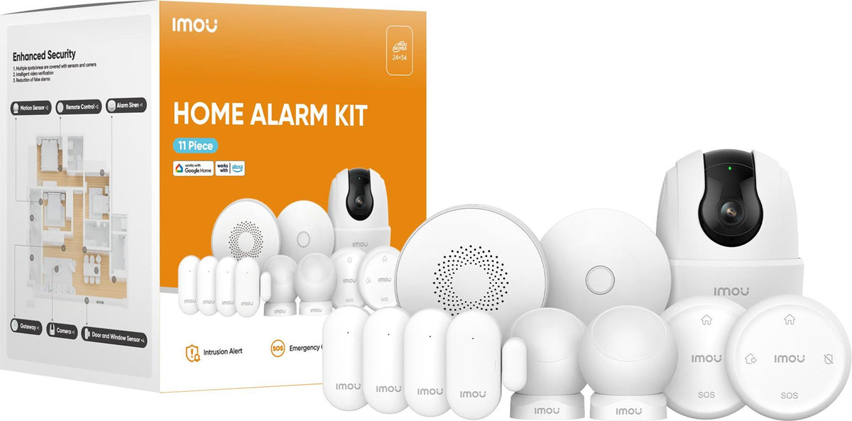 IMOU Alarm Kit ZG2 Gateway ZB1 Remote Control ZD1 Sensors ZP1 Motion Sensor ZR1 Siren Ranger 2C Camera