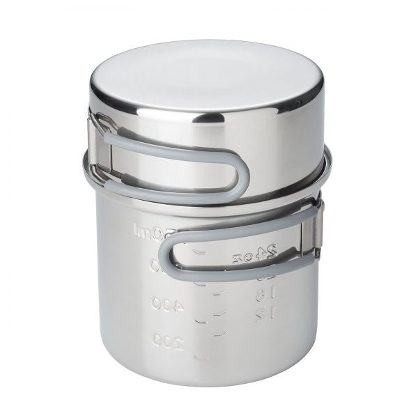 Esbit Stainless Steel Pot 1 L - Compact Cooking Pot with Lid