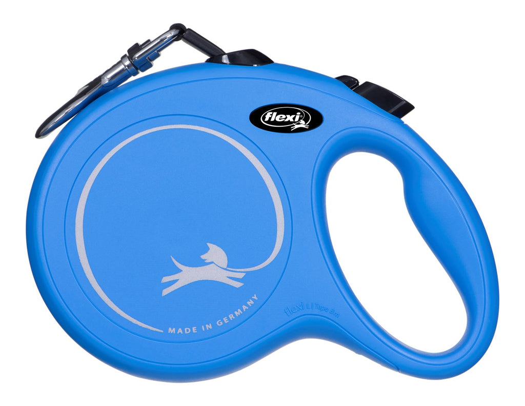Flexi New Classic L Tape 8 m - Blue Retractable Leash (CL30T8-251-BL-20)