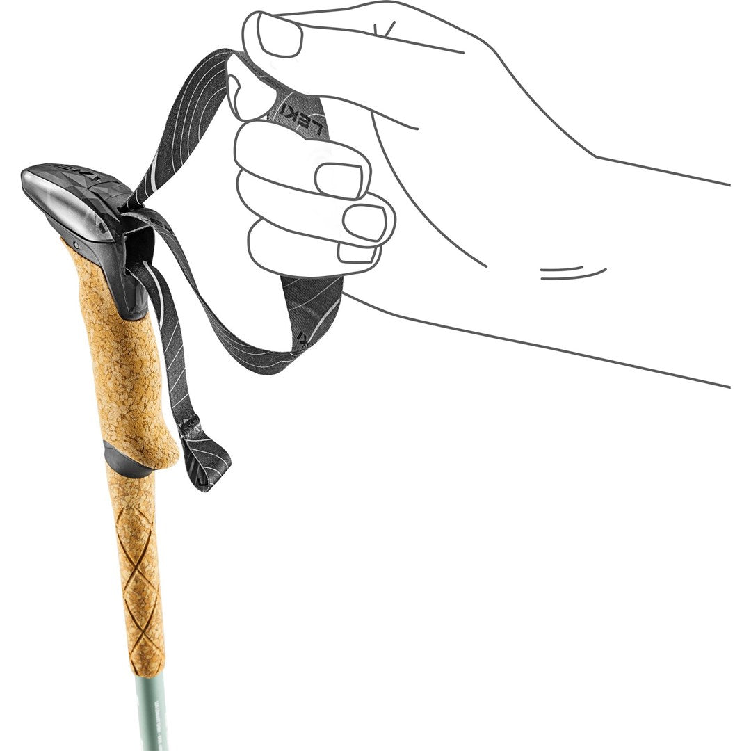 LEKI Trekking Poles Makalu Lite 90–125 cm Grey-Green