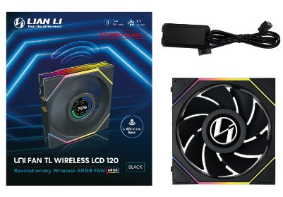 Lian Li UNI FAN TL Wireless LCD Fan ARGB 120mm bla