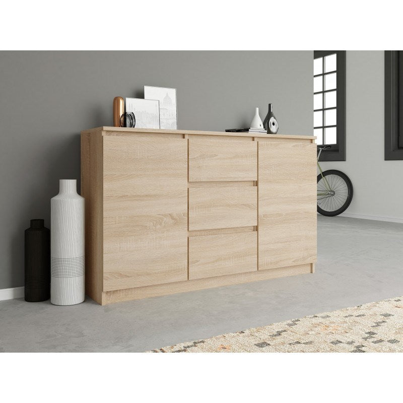 Topeshop Chest of Drawers 2D3S Sonoma Oak 120 Modern