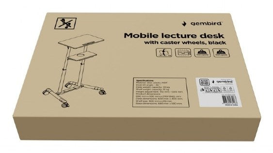 Mobile Stand with Wheels Black
