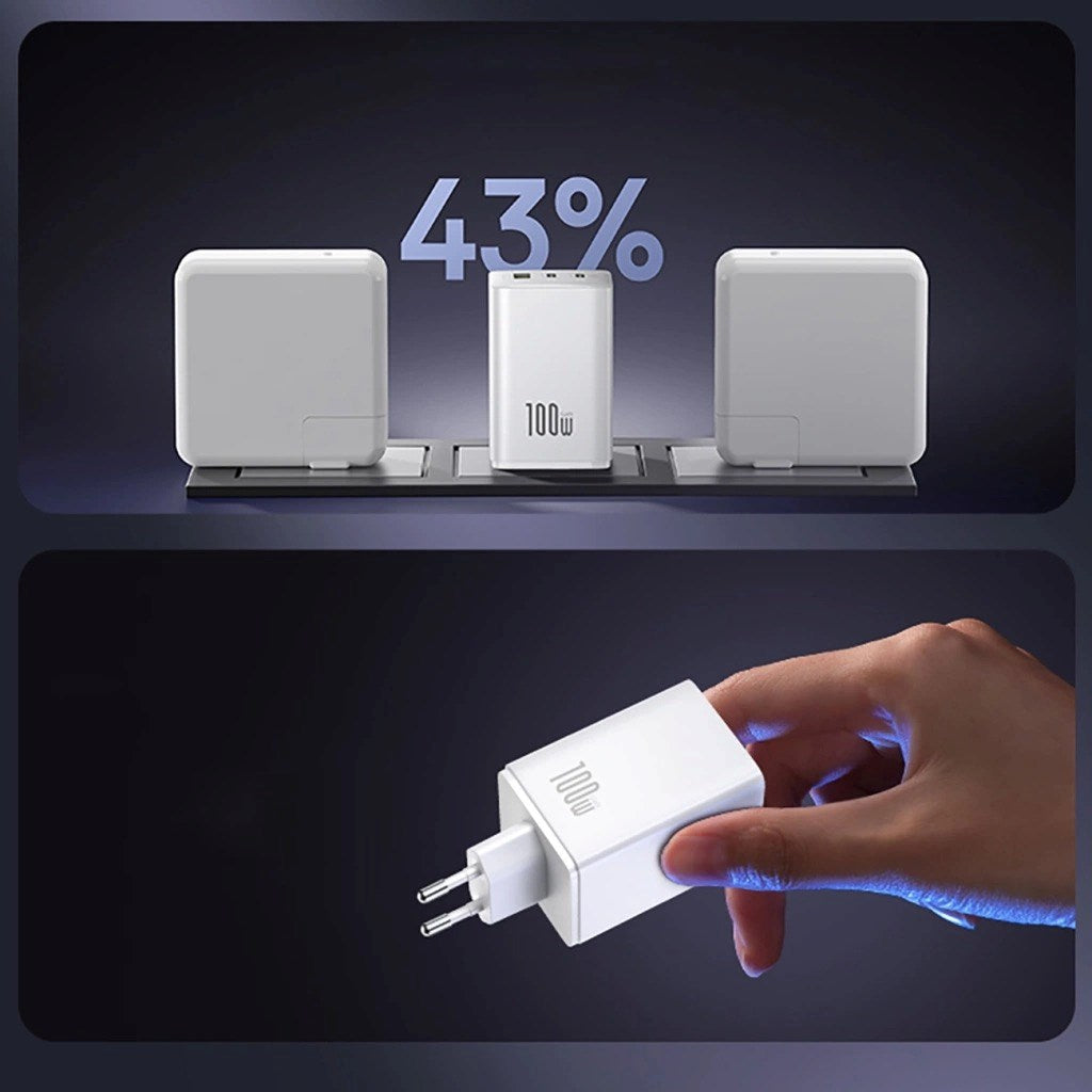 Baseus EnerFill FE11 PD QC 100 W Wall Charger White