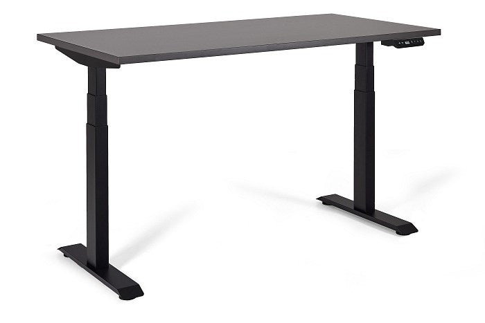 UNIQUE Electric Desk Black 140x70 cm, Max Load 125 kg, Height Adjustable 600-1285 mm, Model 14-C103W-B-140-YZ-13