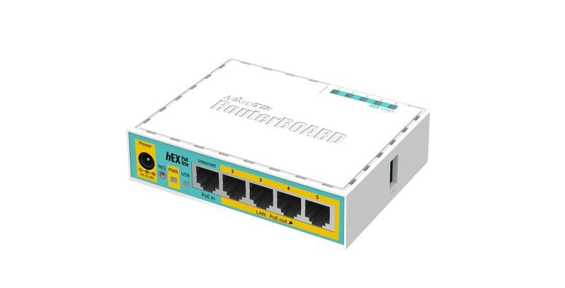 MikroTik hEX PoE Lite Wired Router Fast Ethernet White 1019578