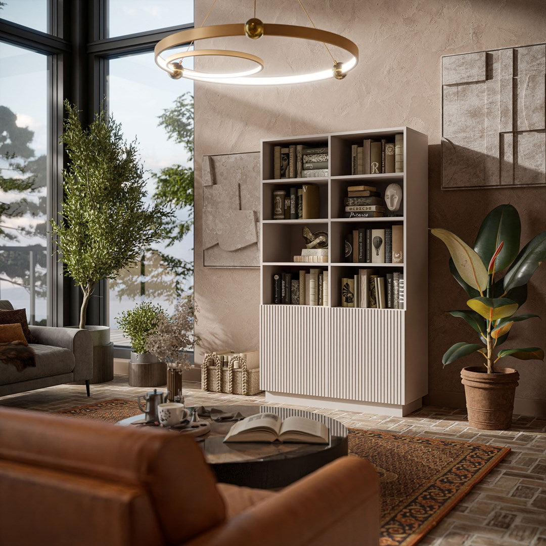 Cama Bookcase 100x42x171 Cashmere LIVERTI