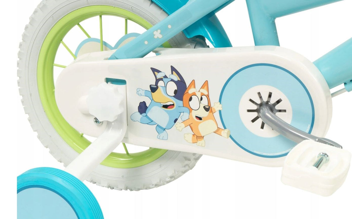 TOIMSA Children's Bicycle 12" Bluey Blue and Lime for Ages 3-5