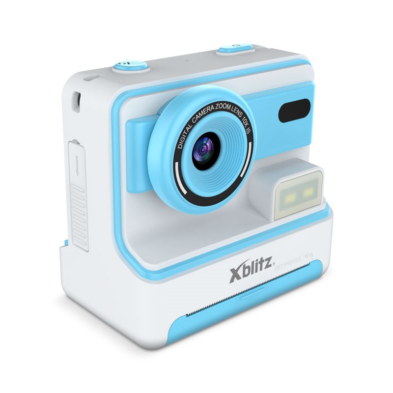 Xblitz Flash Blue Instant Camera with Thermal Printer for Children