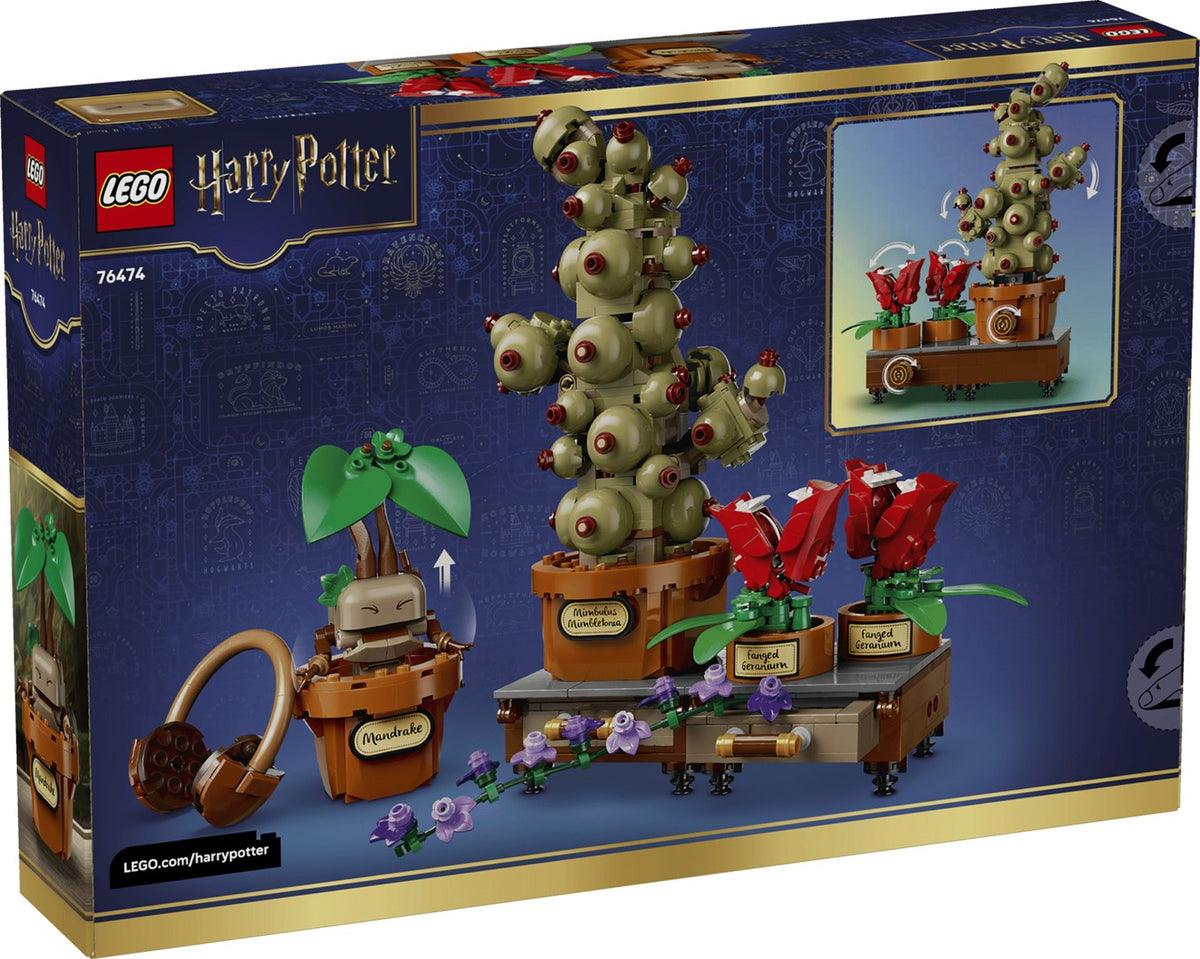 LEGO HARRY POTTER Hogwarts Herbology Plants Set, 817 Elements, Model 76474