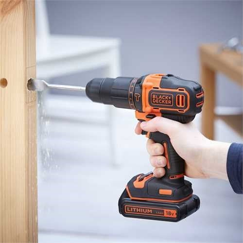 Black&Decker Drill-Screwdriver 18V 1400 RPM 40 N⋅m BDCHD18-QW