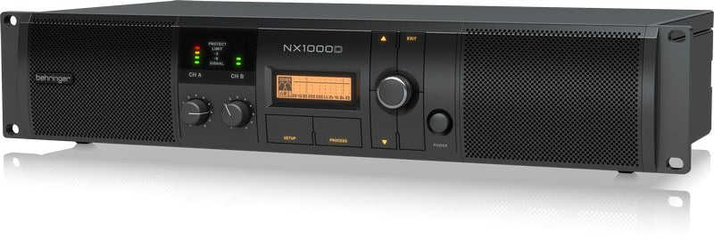 Behringer NX1000D Audio Amplifier 2x500W 2 Ohm, 2x300W 4 Ohm, DSP