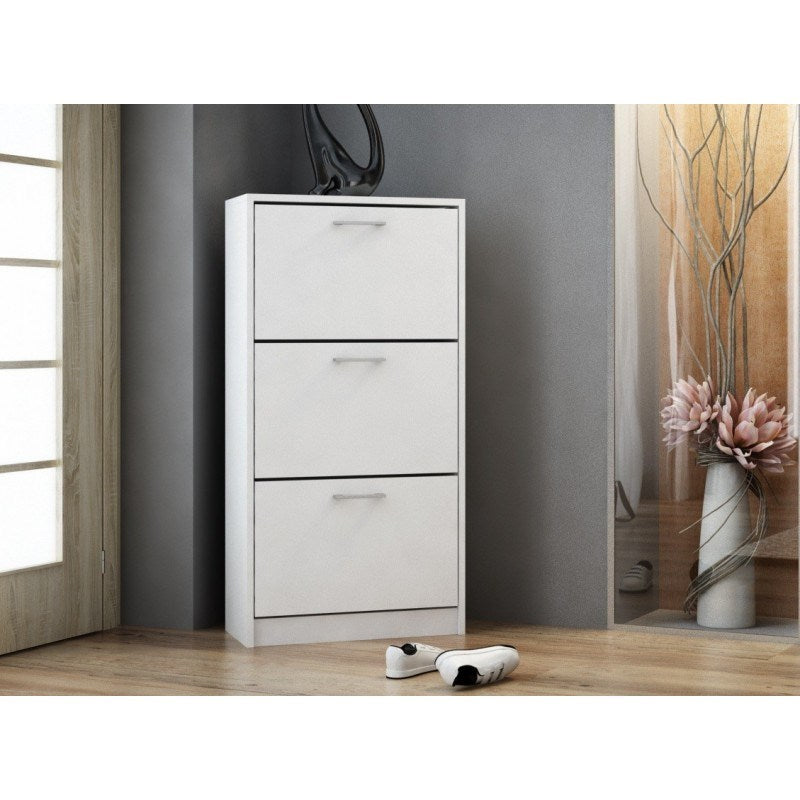 Topeshop PAULA BIEL Shoe Organizer Closed White 4-Tier