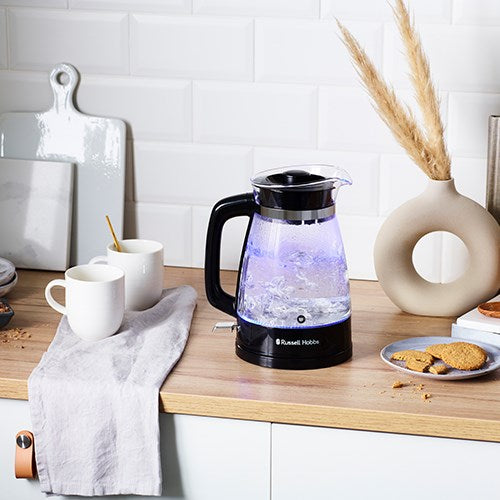 Russell Hobbs Glass Kettle, Classic Design with LED Lighting, 1.7 L, 2400W, Model 26080-70