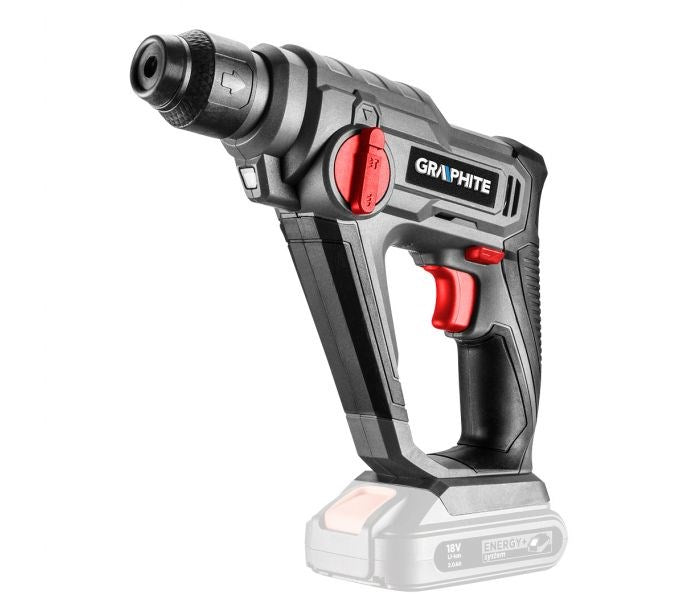 GRAPHITE Rotary Hammer 58G009 - SDS Plus, 900 RPM, 27000 g, 5000 bpm