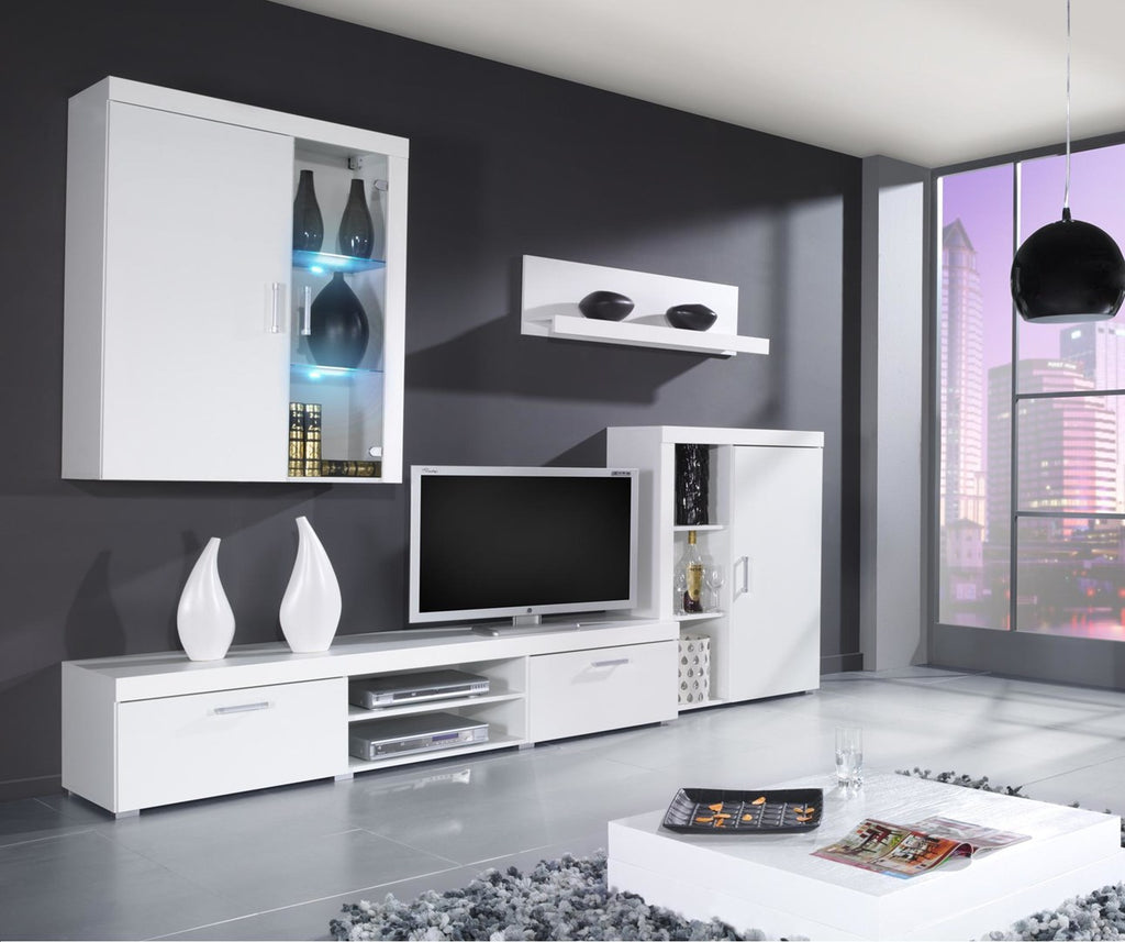 Cama Hanging Display Cabinet SAMBA White/White Gloss