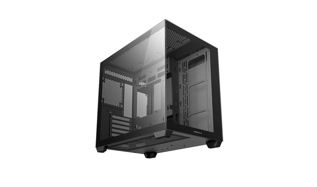 DeepCool CG530 Case Black - Dual Chamber Design - Tempered Glass - ATX - CG530
