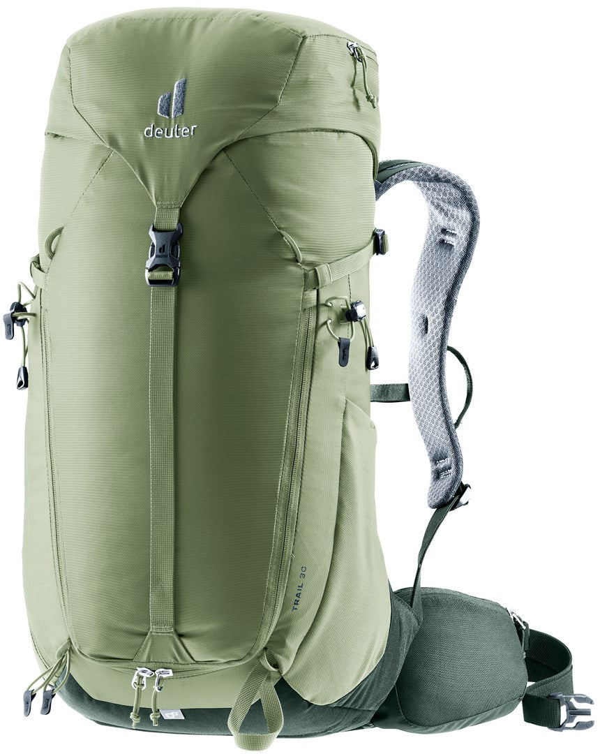 Deuter Trail 30 I Hiking Backpack, Grove/Ivy, Airstripes System