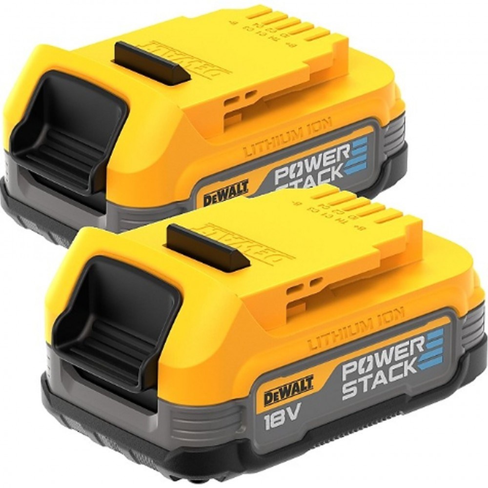 DeWALT POWERSTACK 18V 1.7Ah Battery Set - Pack of 2 Batteries
