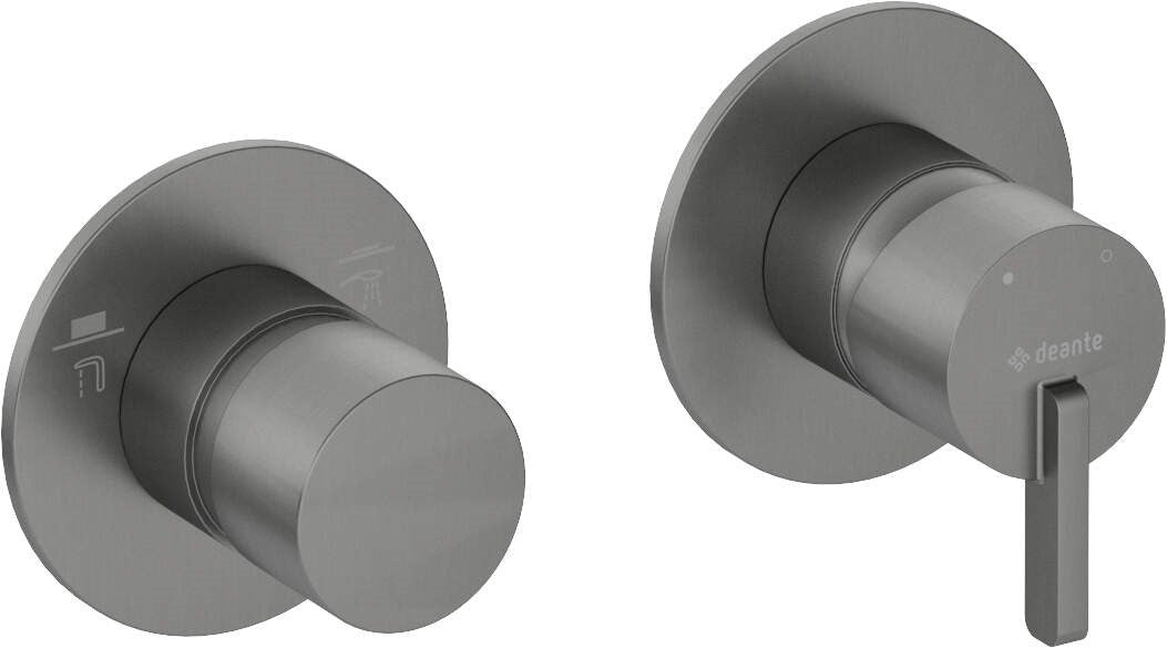 Shower mixer with shower switch - horizontal
