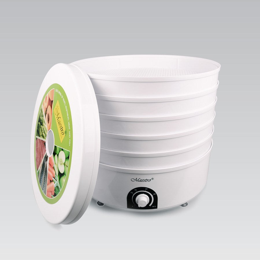 Maestro Food Dehydrator 520 W for Mushrooms, Vegetables, and Fruits MR-766