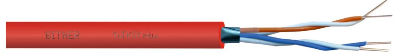BITNER Fire Alarm Cable 100 m 1800 g 250 mm x 210 mm x 95 mm Model 24428K