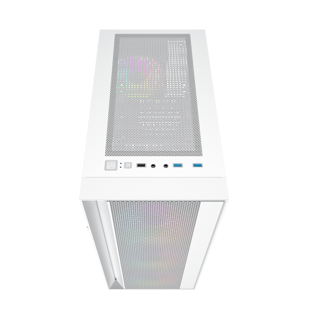 Gembird Fornax 4000W ARGB gaming ATX computer case  Midi Tower  backlight  White