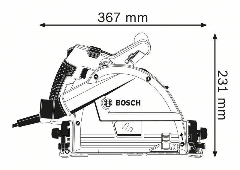 Bosch GKT 55 GCE Professional - Tauchsäge - 1400 W - 165 mm