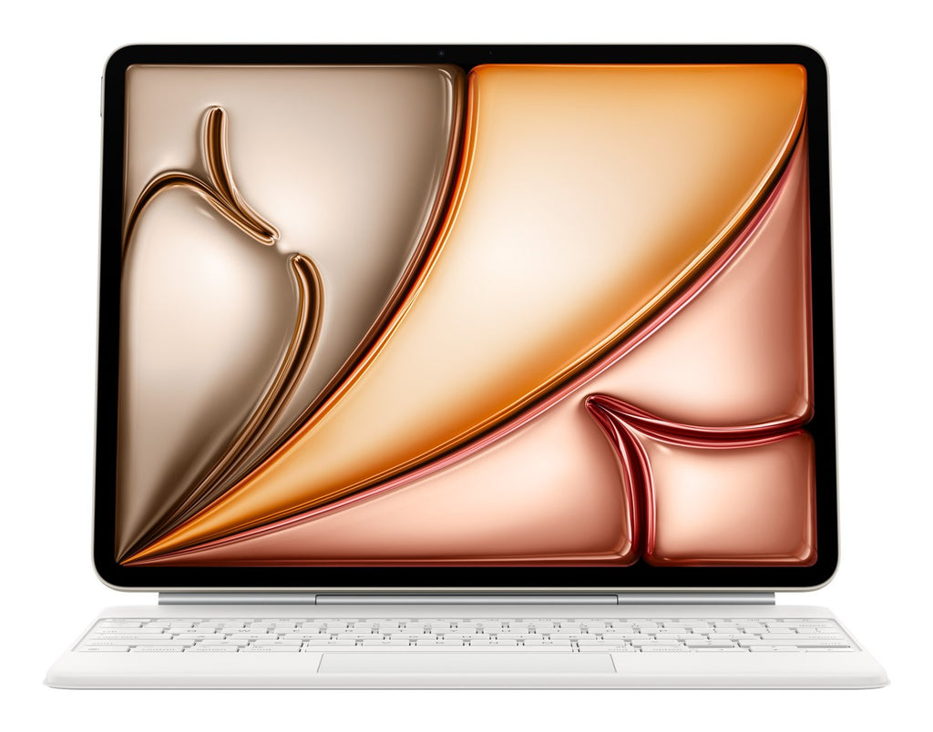 APPLE Magic Keyboard for iPad Air 13-inch (M3) - German - White (MDFW4D/A)