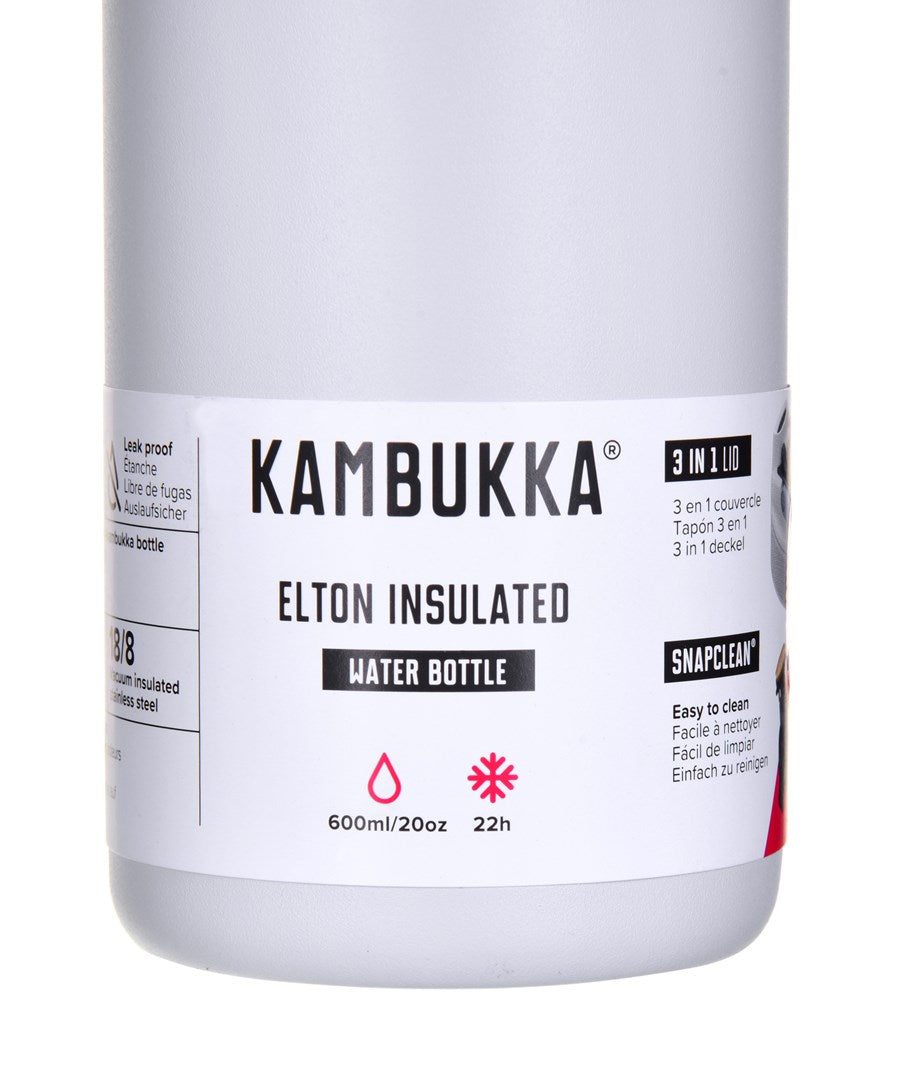 Kambukka Elton Insulated Bottle 600 ml Chalk White - Leak-Proof