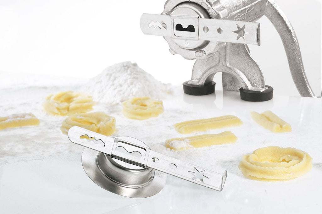 GEFU TRICA Meat Grinder Size 5 with Cookie Press Attachment
