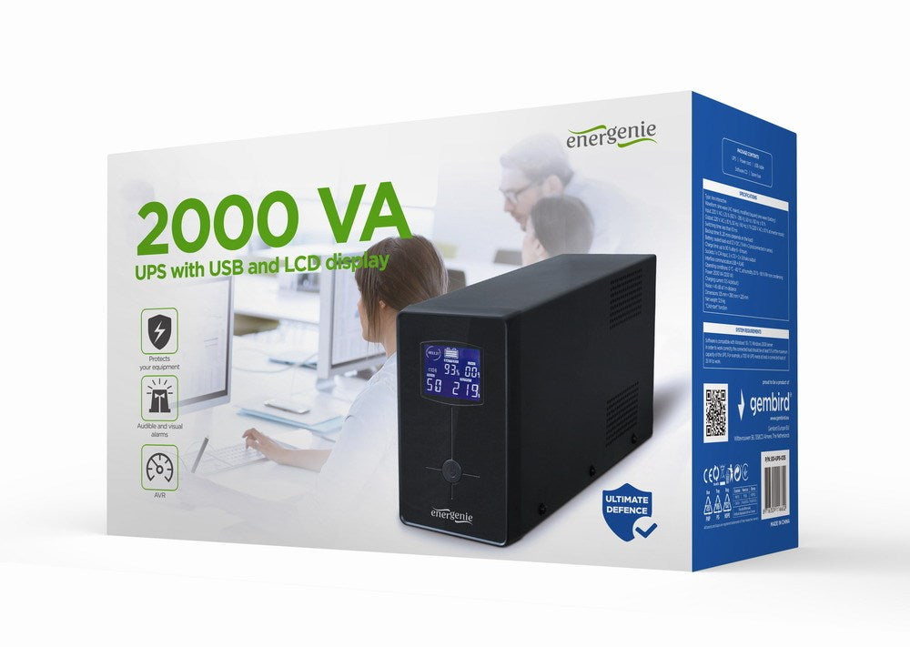 Gembird EG-UPS-035 UPS 2 kVA 1200 W 5 AC outlets