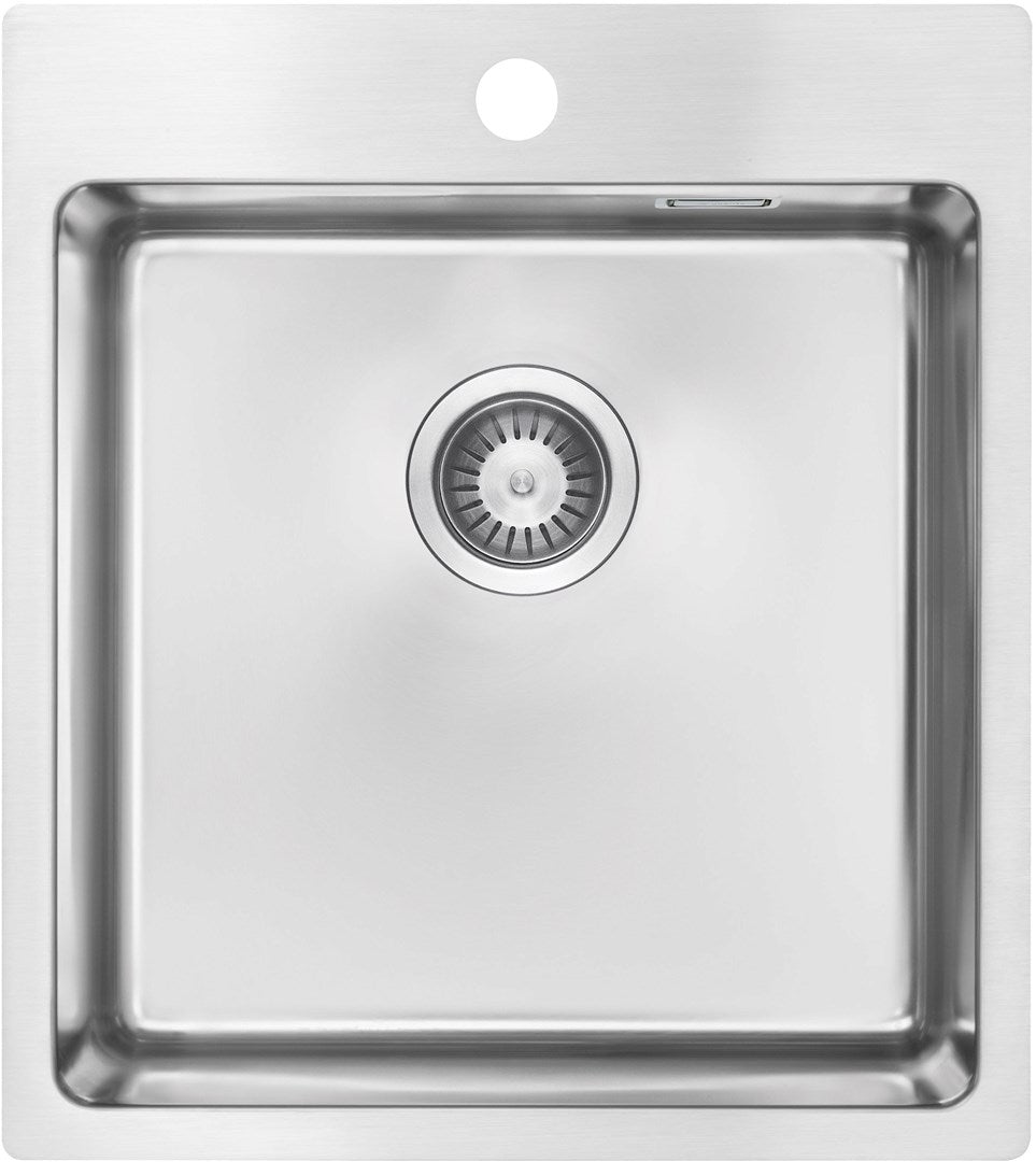 Deante Steel Sink 1-Bowl 45 x 50.5 cm